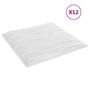 Voir la diapositive 3 : VIDAXL Panneaux muraux 12 pcs blanc 50x50 cm XPS 3 m² pierre