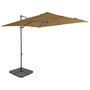 Voir la diapositive 1 : VIDAXL Parasol de jardin avec base portable taupe
