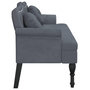 Voir la diapositive 5 : VIDAXL Banc avec coussins gris fonce 120,5x65x75 cm velours