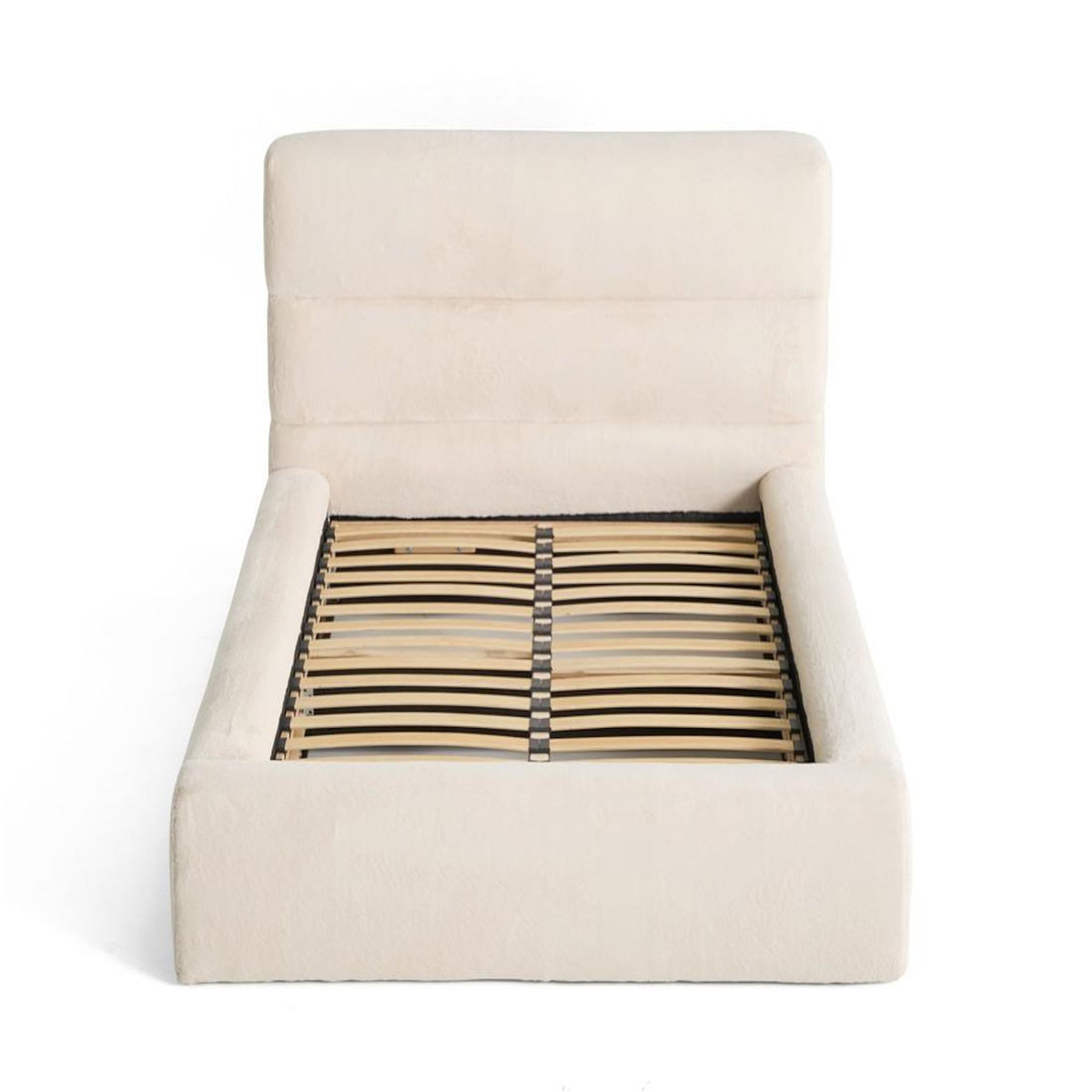 LISA DESIGN Sunset - lit coffre - 140x190 cm - sommier inclus - en fausse fourrure