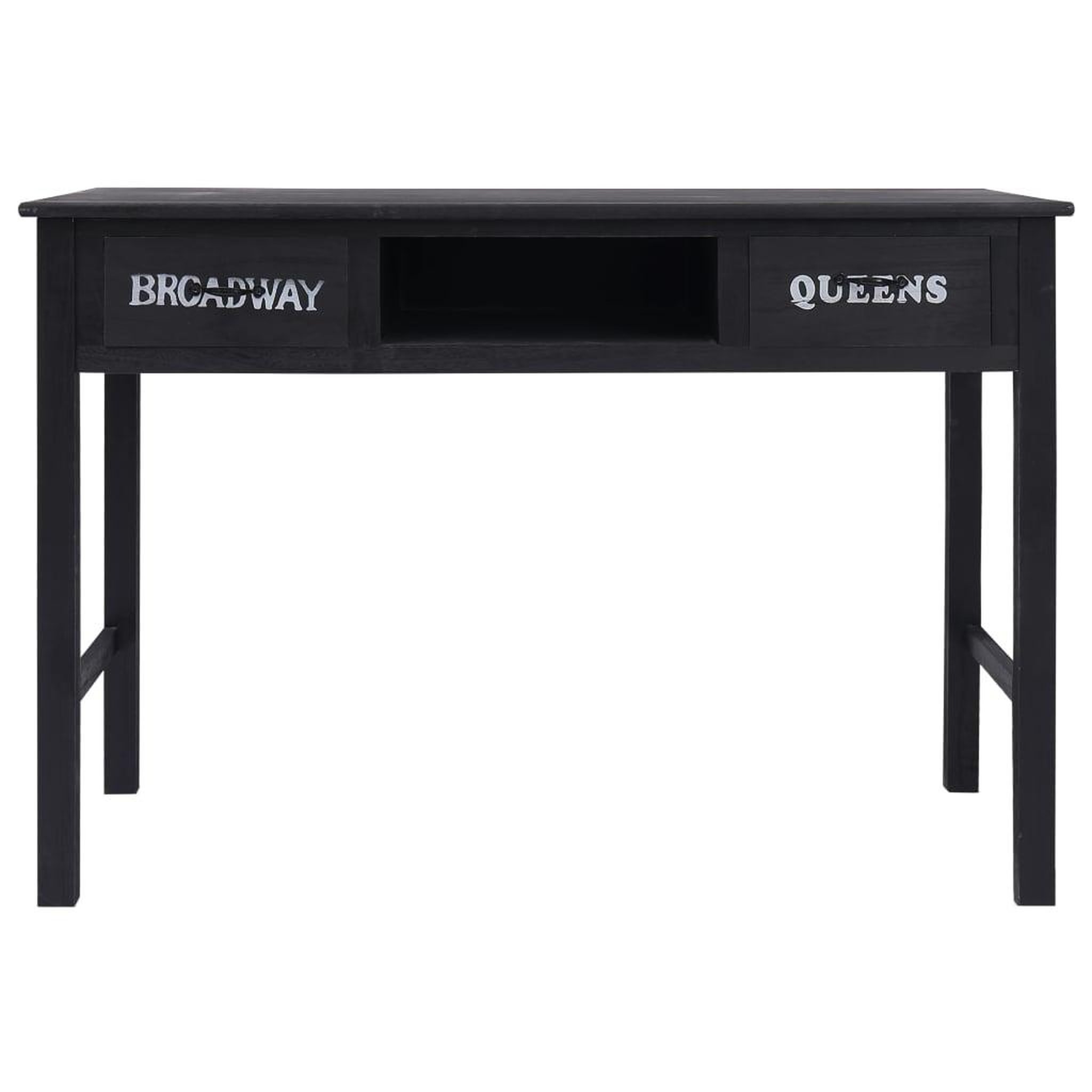 Voir la diapositive 4 : VIDAXL Table console Noir 110x45x76 cm Bois