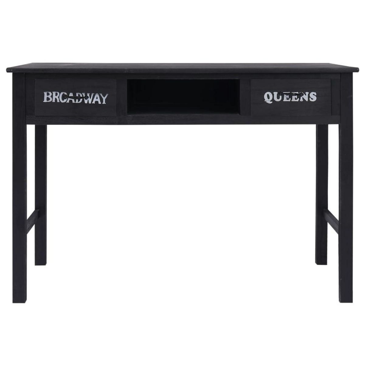 VIDAXL Table console Noir 110x45x76 cm Bois