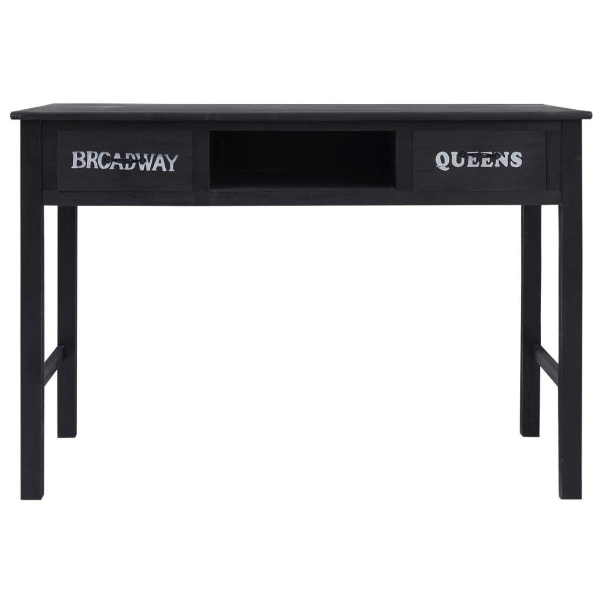 VIDAXL Table console Noir 110x45x76 cm Bois