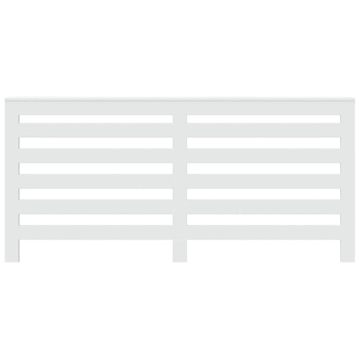 VIDAXL Cache-radiateur blanc 175x20x82 cm bois d'ingenierie
