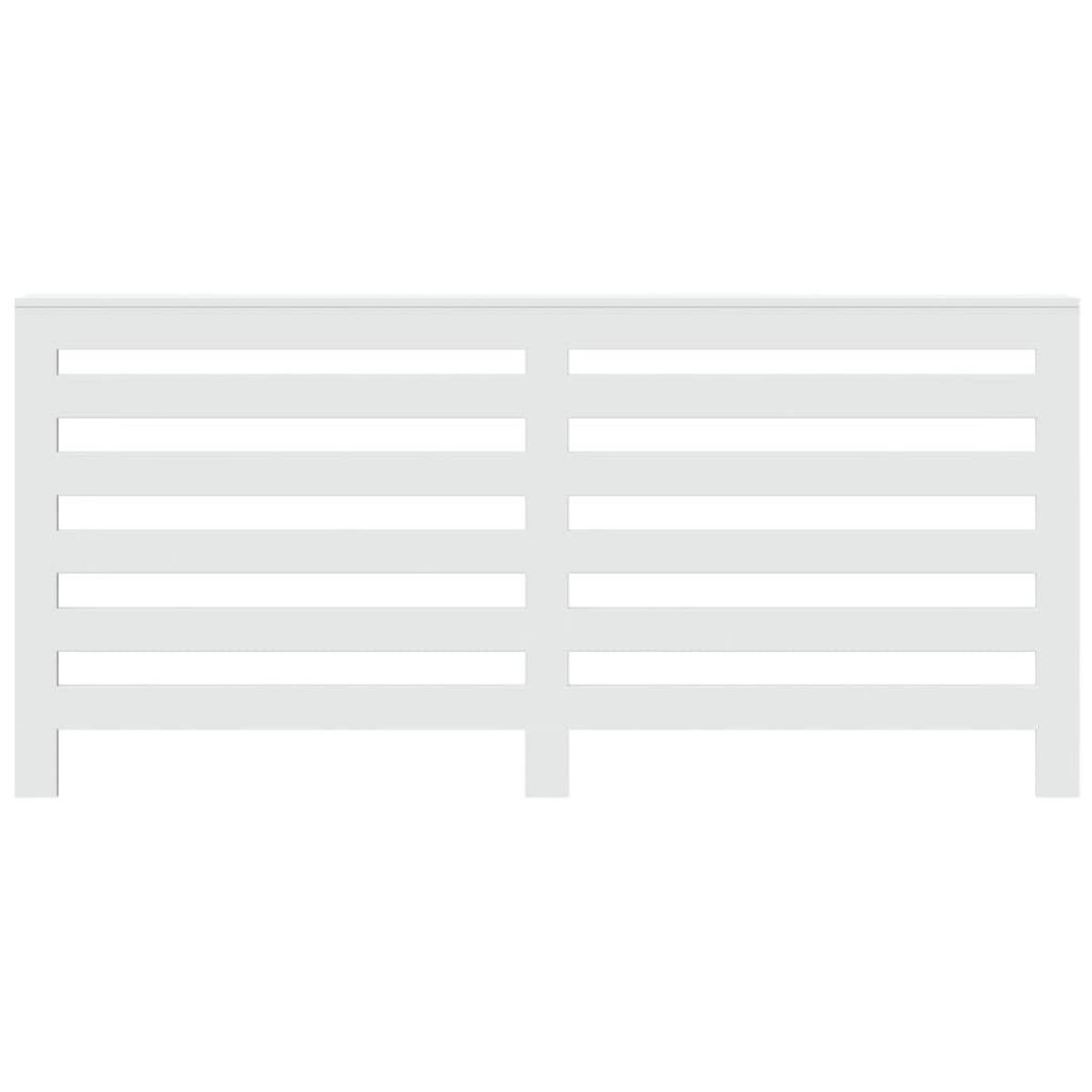 VIDAXL Cache-radiateur blanc 175x20x82 cm bois d'ingenierie