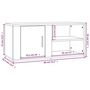 Voir la diapositive 6 : VIDAXL Meubles TV 2 pcs Chene marron 80x31,5x36 cm Bois d'ingenierie