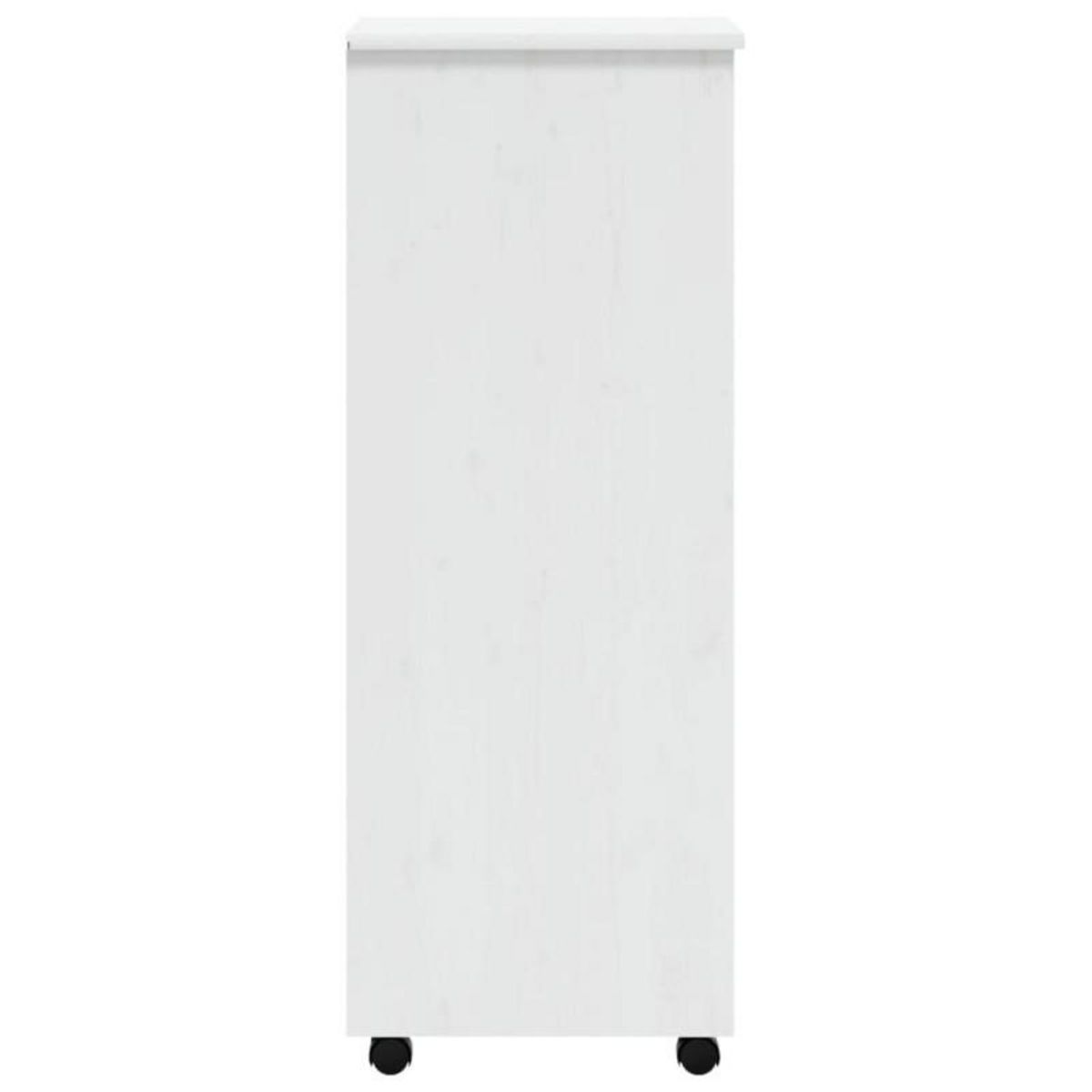 VIDAXL Armoire roulante avec tiroirs MOSS blanc bois de pin solide