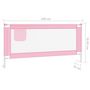 Voir la diapositive 6 : VIDAXL Barriere de securite de lit d'enfant Rose 190x25 cm Tissu