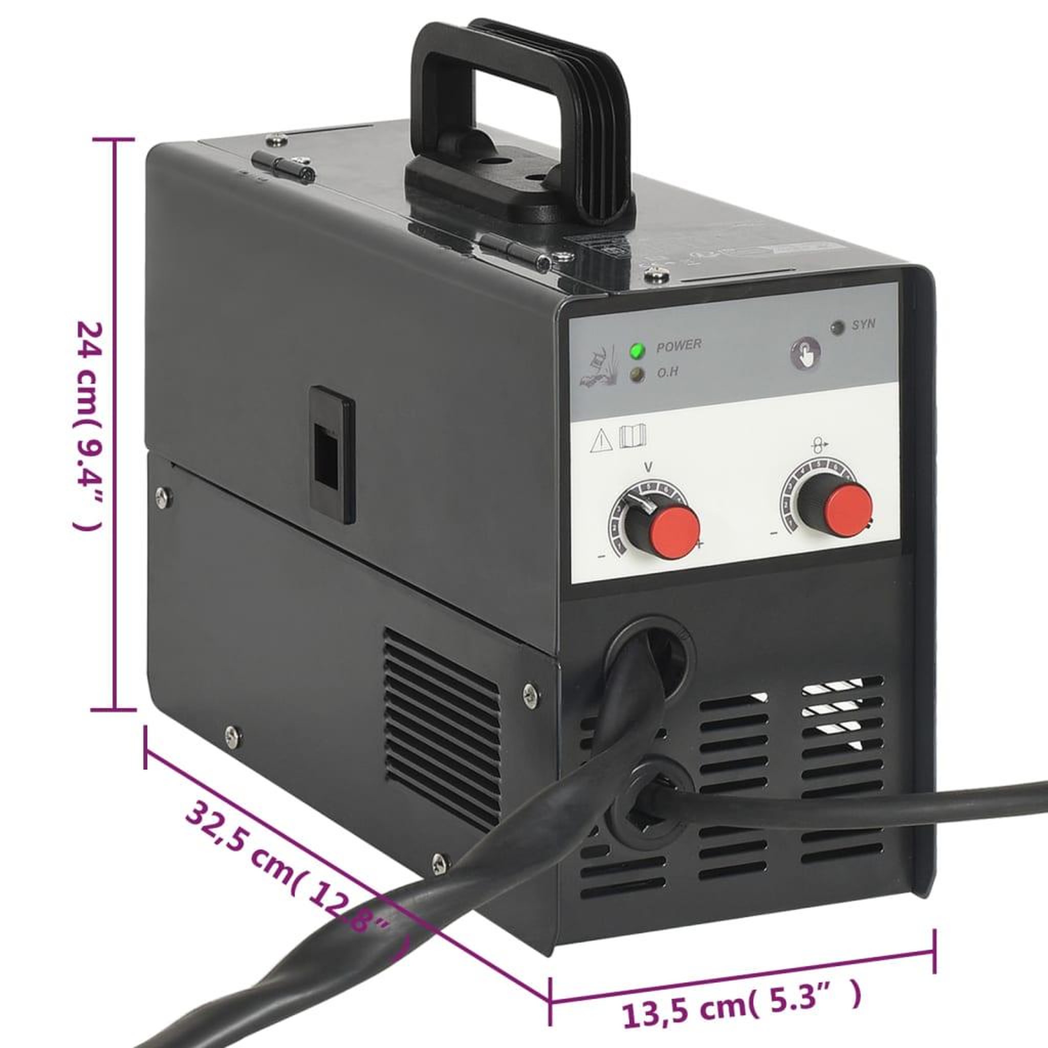 Voir la diapositive 6 : VIDAXL Machine a souder a flux sans gaz MIG 120A