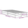 Voir la diapositive 6 : VIDAXL Cadre de lit sans matelas blanc 100x200 cm bois de pin massif