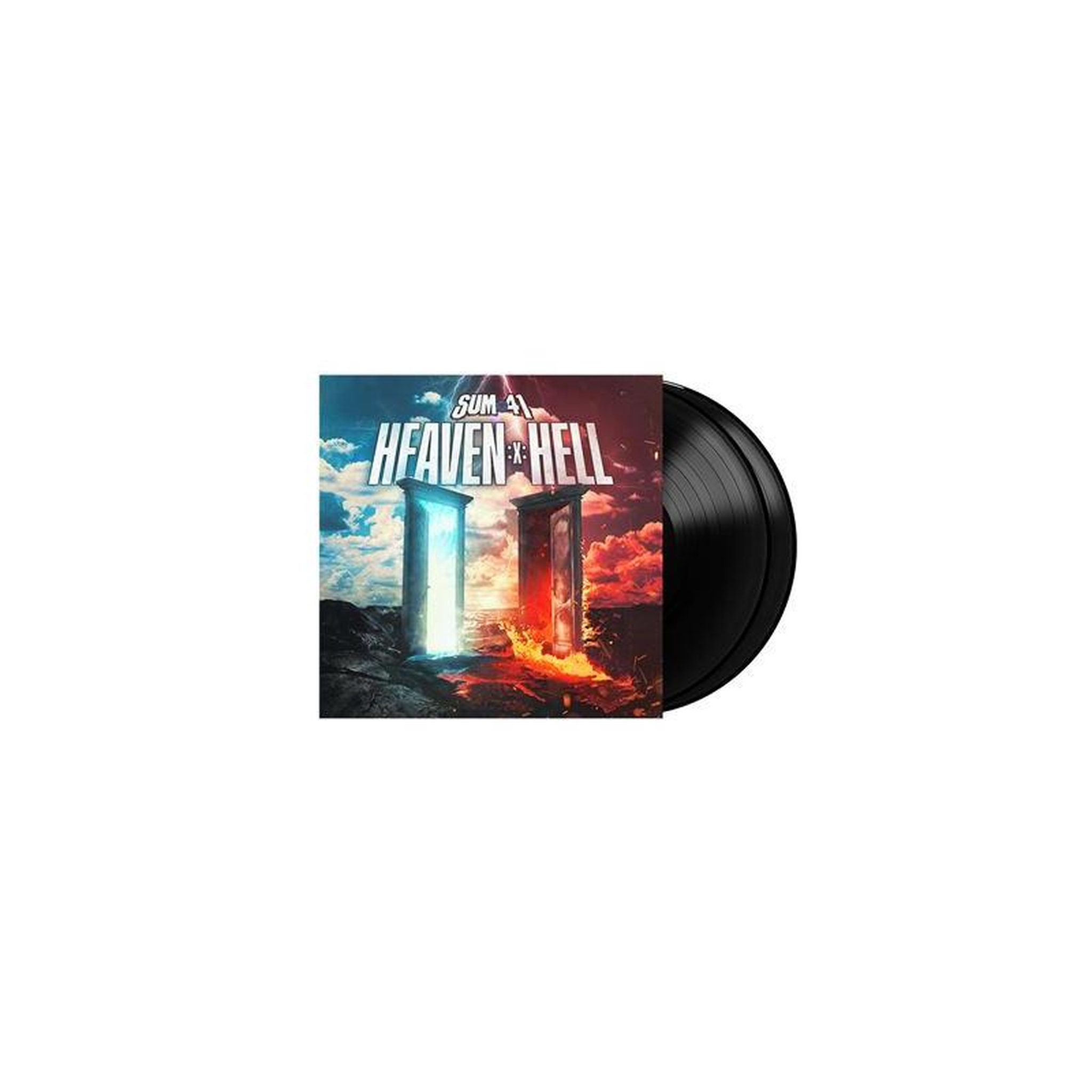 Vinyle 12 pouces noir heaven x hell par avec pochette imprimée simi