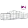 Voir la diapositive 2 : VIDAXL Paniers a gabions arques 30 pcs 200x50x40/60 cm fer galvanise
