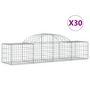 Voir la diapositive 2 : VIDAXL Paniers a gabions arques 30 pcs 200x50x40/60 cm fer galvanise