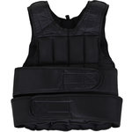 HOMCOM Gilet lesté réglable veste lestée 20 Kg max. poids amovibles entrainement musculation exercice boxe oxford noir