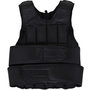 Voir la diapositive 1 : HOMCOM Gilet lesté réglable veste lestée 20 Kg max. poids amovibles entrainement musculation exercice boxe oxford noir