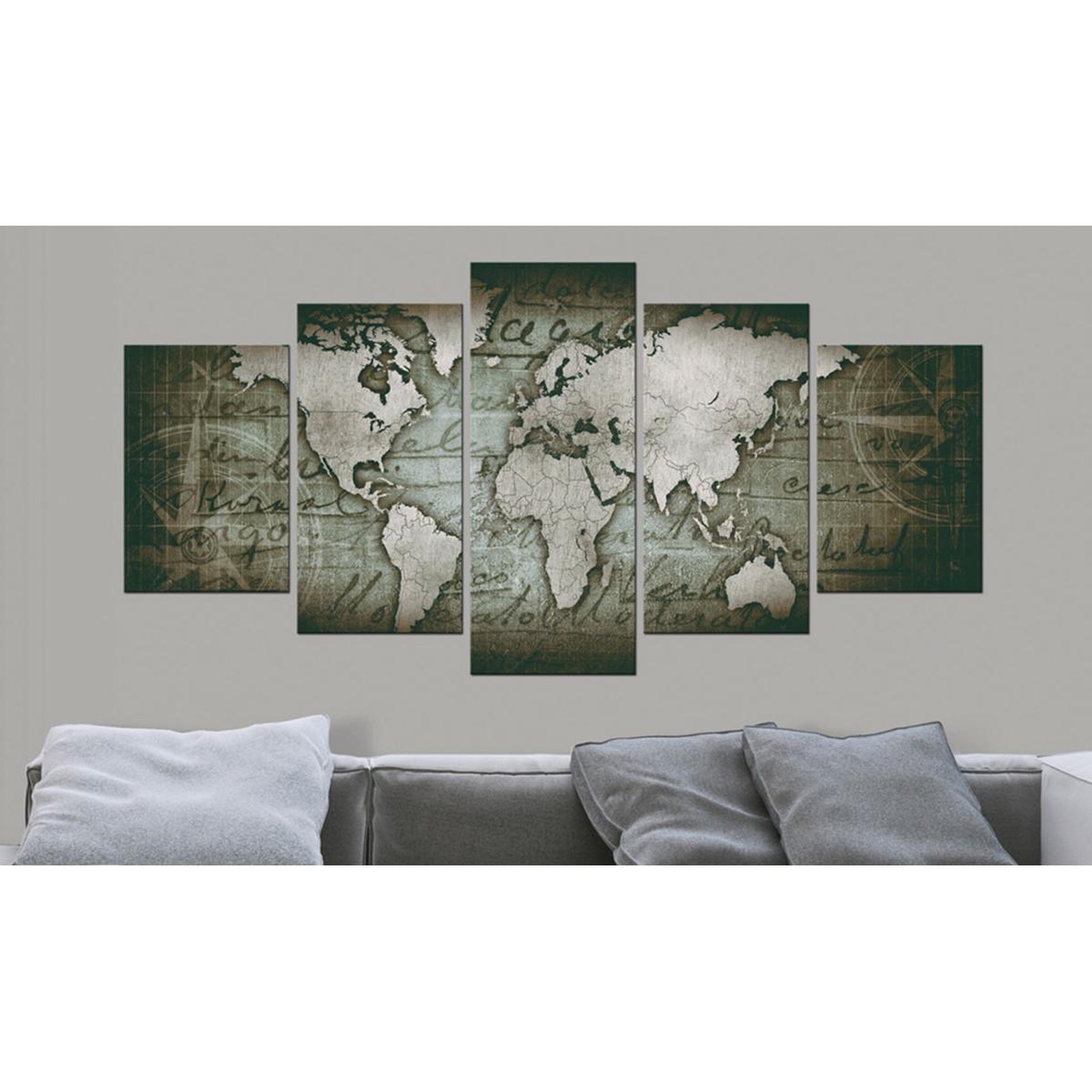 Voir la diapositive 2 : Paris Prix Tableau imprimé  emerald map