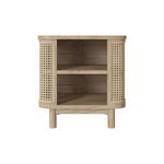 Rendez vous déco Table de chevet en bois massif et cannage-Antik