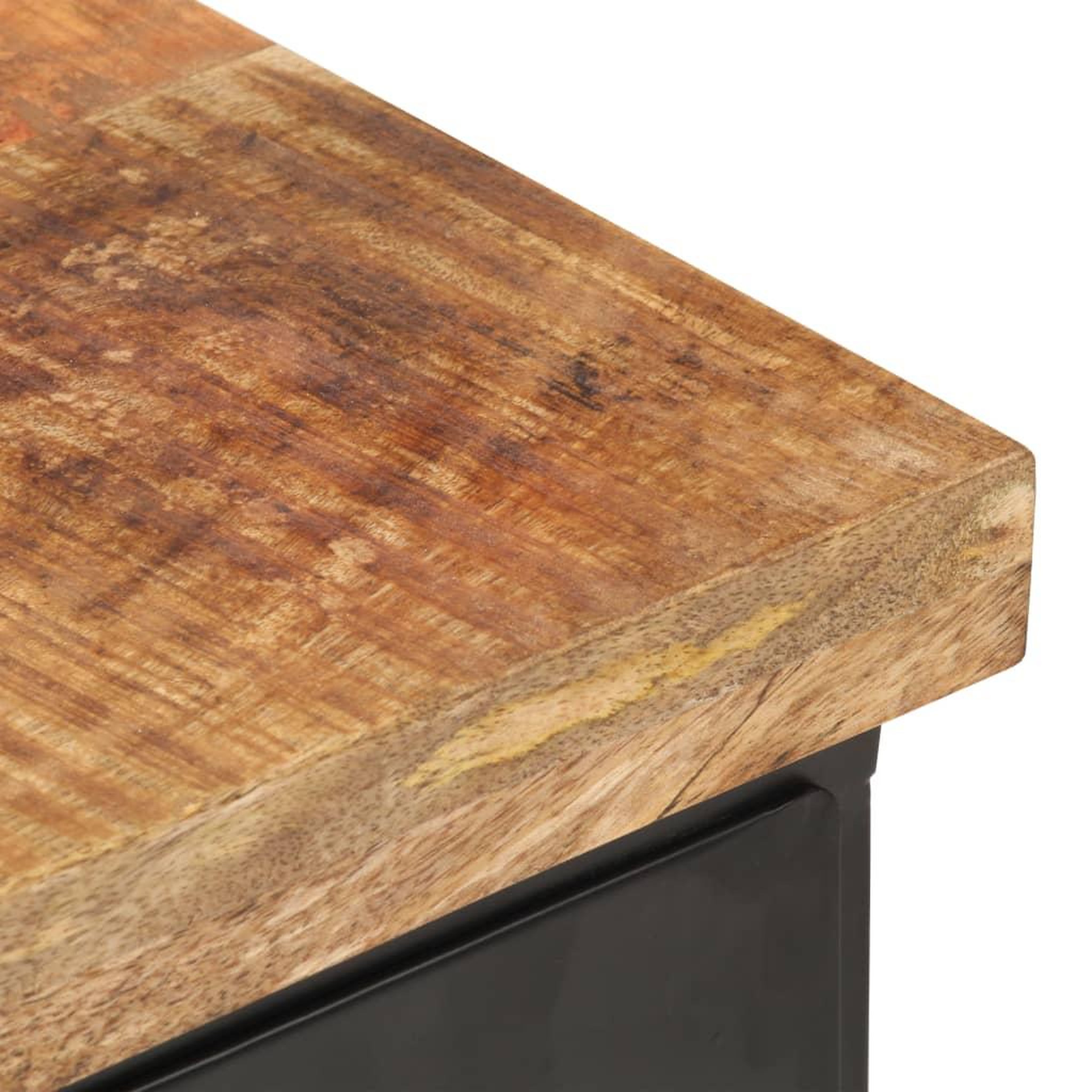 Voir la diapositive 5 : VIDAXL Table de chevet 40x30x52 cm bois de manguier brut