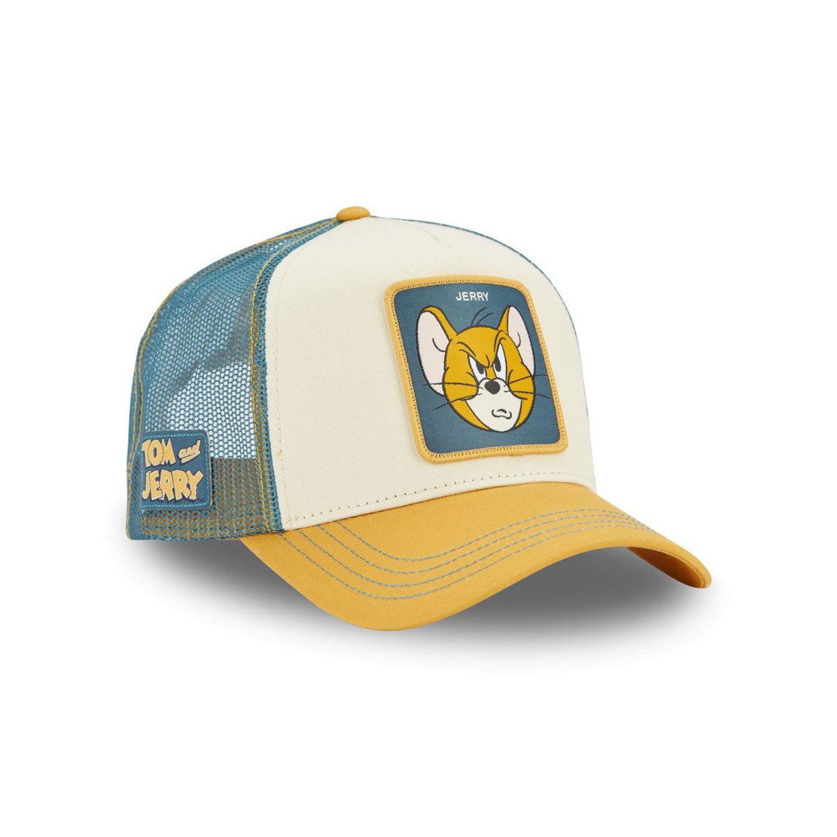 CAPSLAB Casquette trucker en coton avec filet Tom & Jerry modèle Jerry
