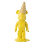 Paris Prix Statuette Déco Ours  Cornet Glace  39cm Jaune
