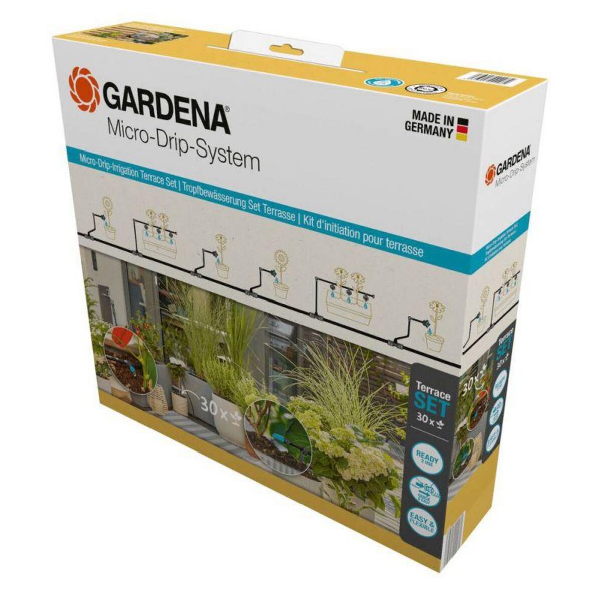 Gardena Kit d'initiation pour terrasse jusqu'à 30 plantes