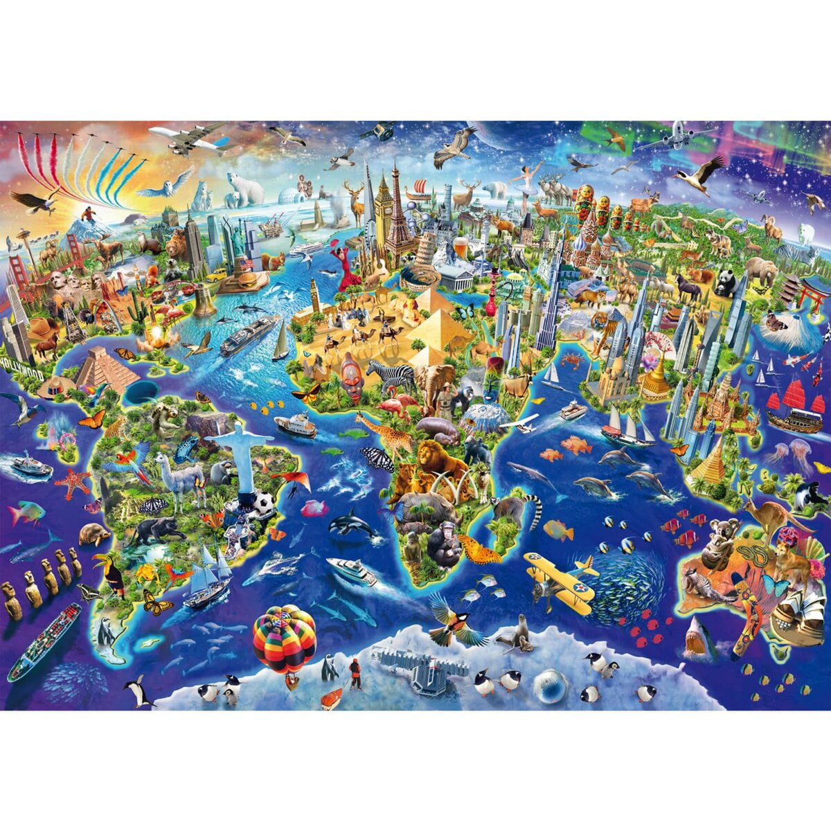 Schmidt Puzzle 1000 pièces : Découvre notre monde