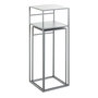 Voir la diapositive 3 : Paris Prix Lot de 2 Sellettes en Métal  Brise  85cm Gris