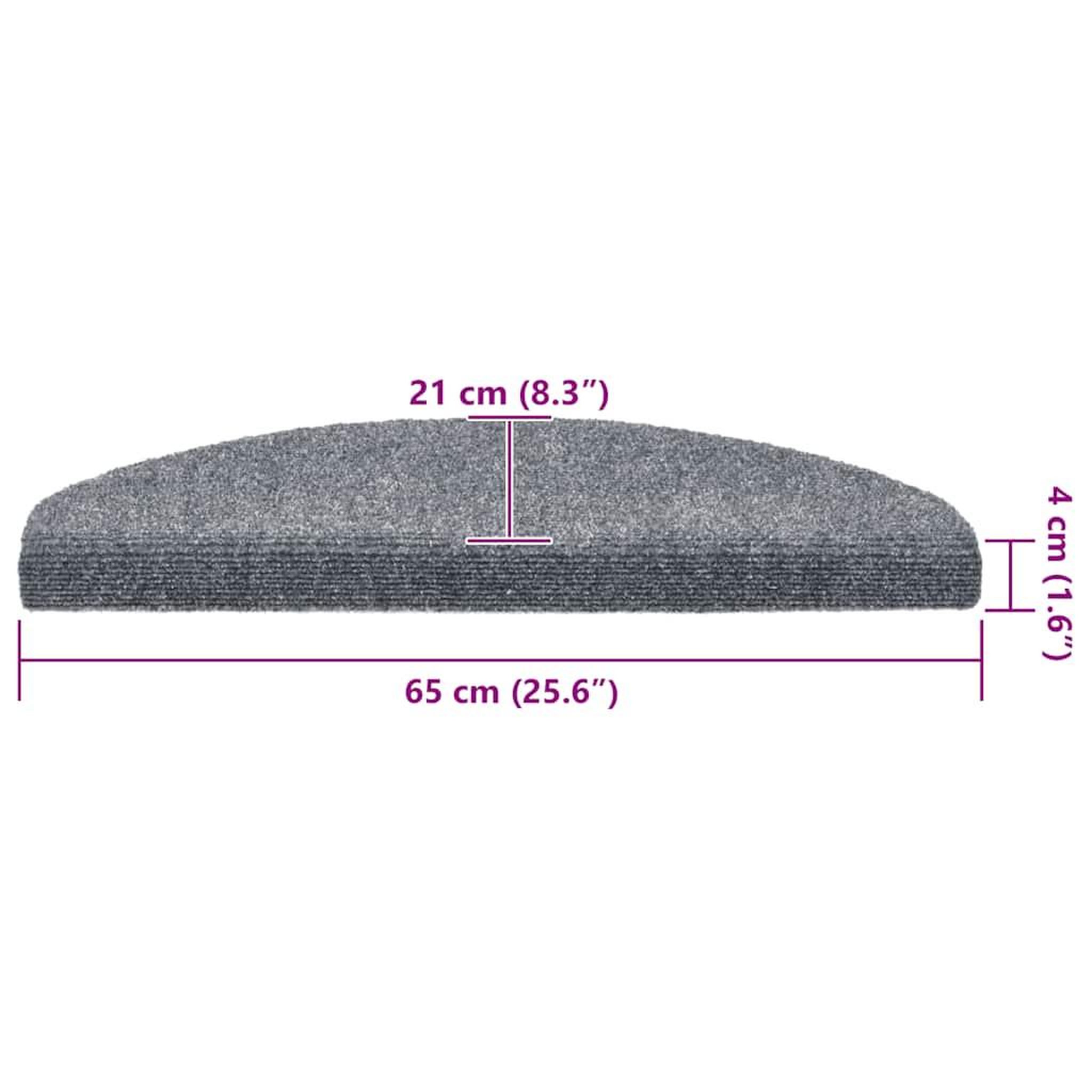 Voir la diapositive 6 : VIDAXL Tapis d'escalier autocollant 20 pcs gris clair 65x21x4 cm
