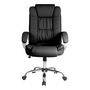Voir la diapositive 2 : VS VENTA-STOCK Chaise de Bureau Karen Elevable et Fauteuil inclinable en Simili Cuir Noir
