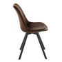 Voir la diapositive 3 : Paris Prix Chaise Design  Hélène  84cm Marron Foncé