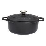 Chasseur Cocotte en fonte émaillée 28cm noir - puc472801