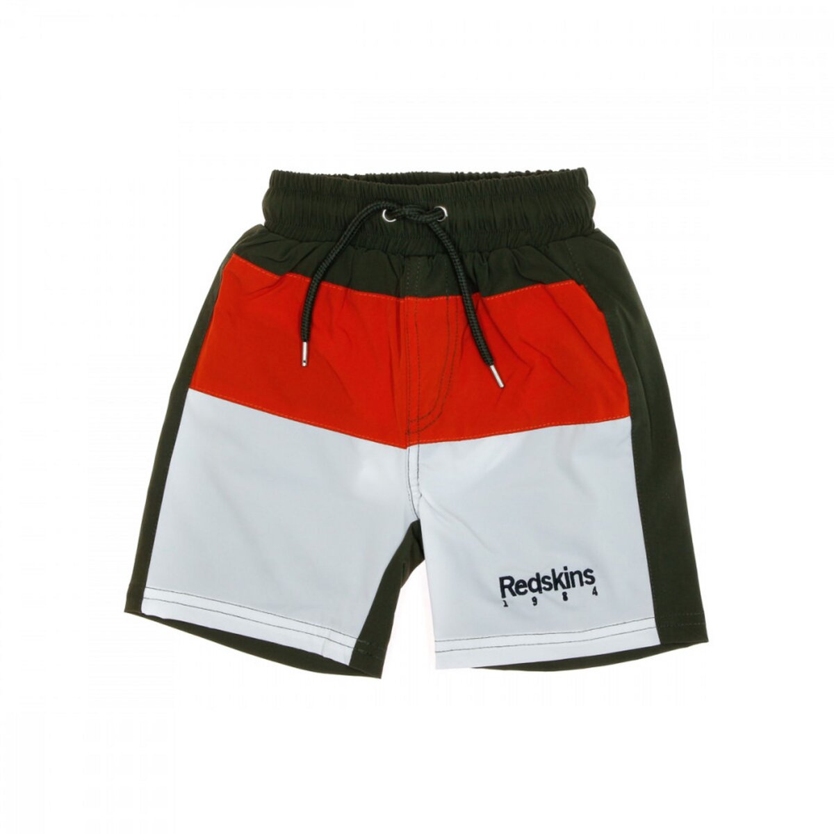 REDSKINS Short de Bain Kaki Orange Blanc Gar on Redskins pas cher