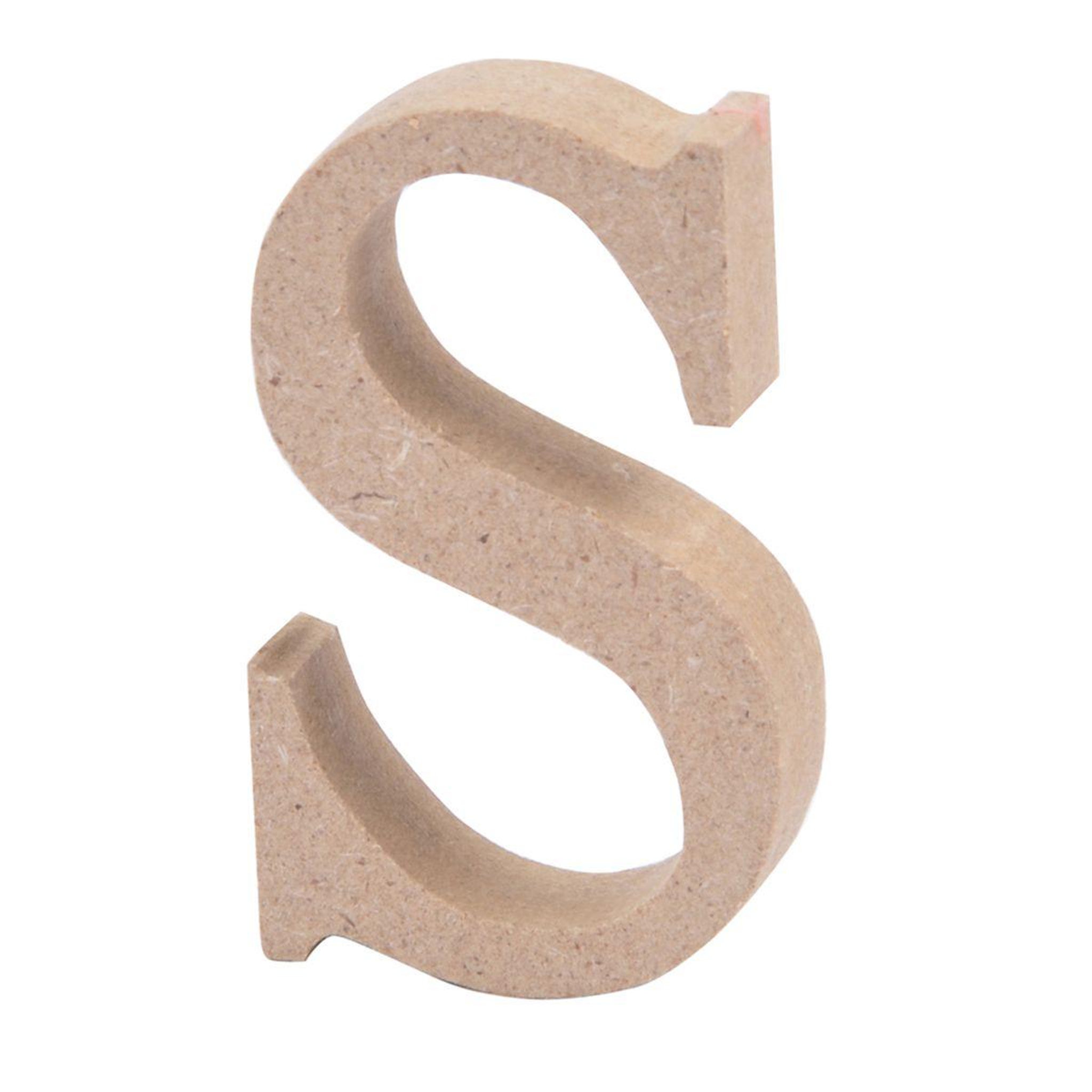HOMEA Lettre à Décorer  S  5cm Naturel