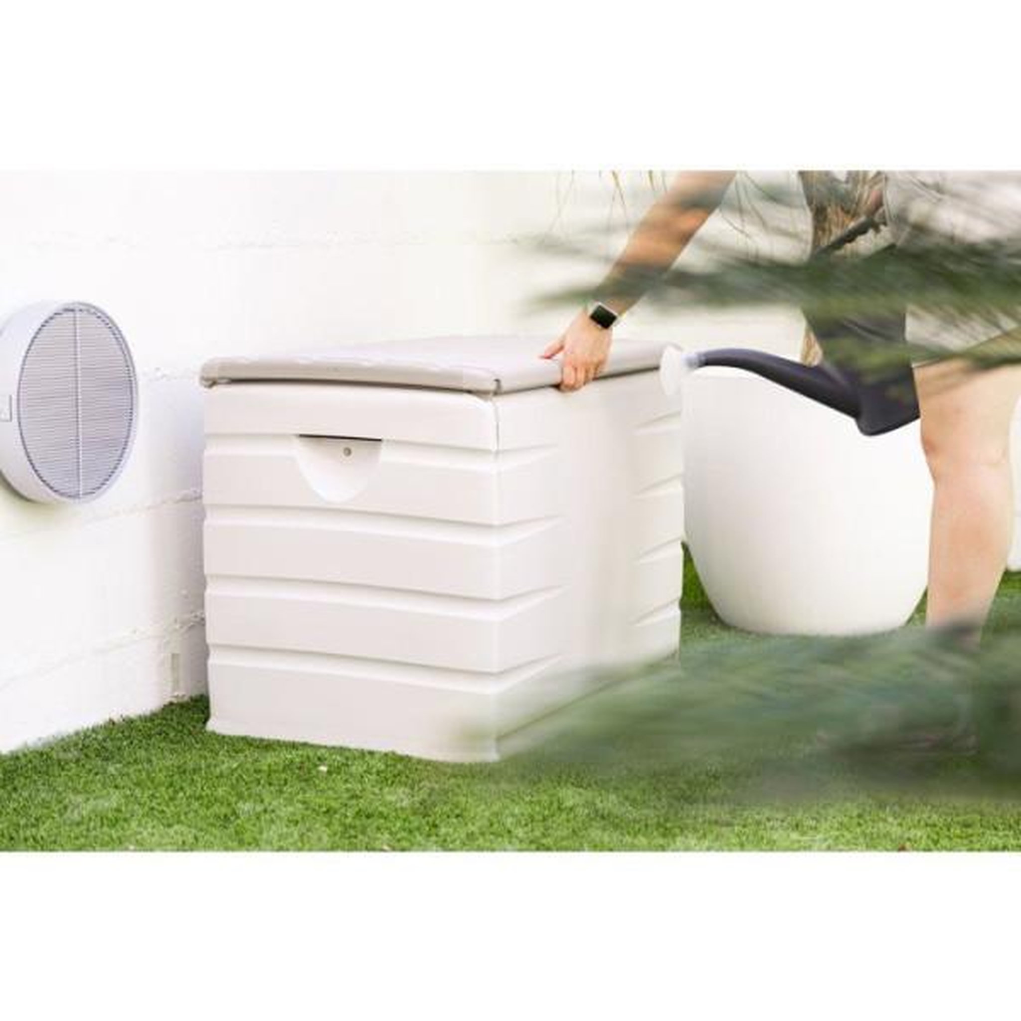 Voir la diapositive 2 : PLASTIKEN Coffre de rangement - PLASTIKEN - 260 L - 80 x 61 x 53 cm - Globo