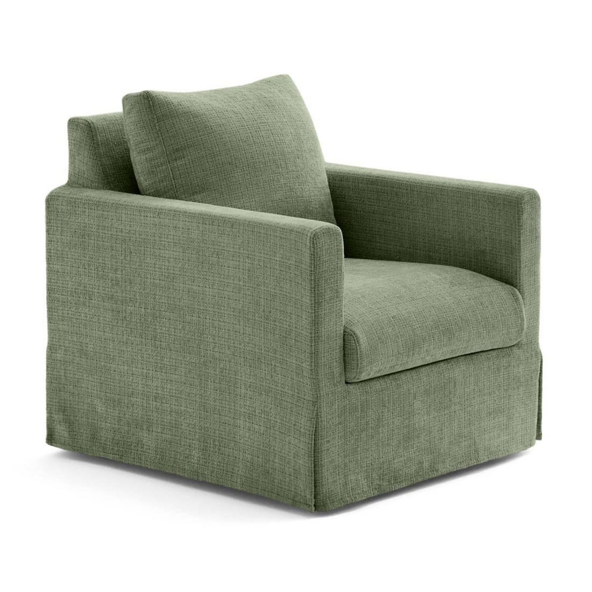 LISA DESIGN Serena - fauteuil déhoussable en velours texturé