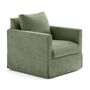 Voir la diapositive 4 : LISA DESIGN Serena - fauteuil déhoussable en velours texturé