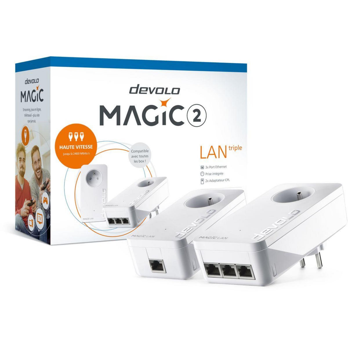 Devolo CPL Filaire Magic 2 LAN Triple 3RJ45 Starter kit