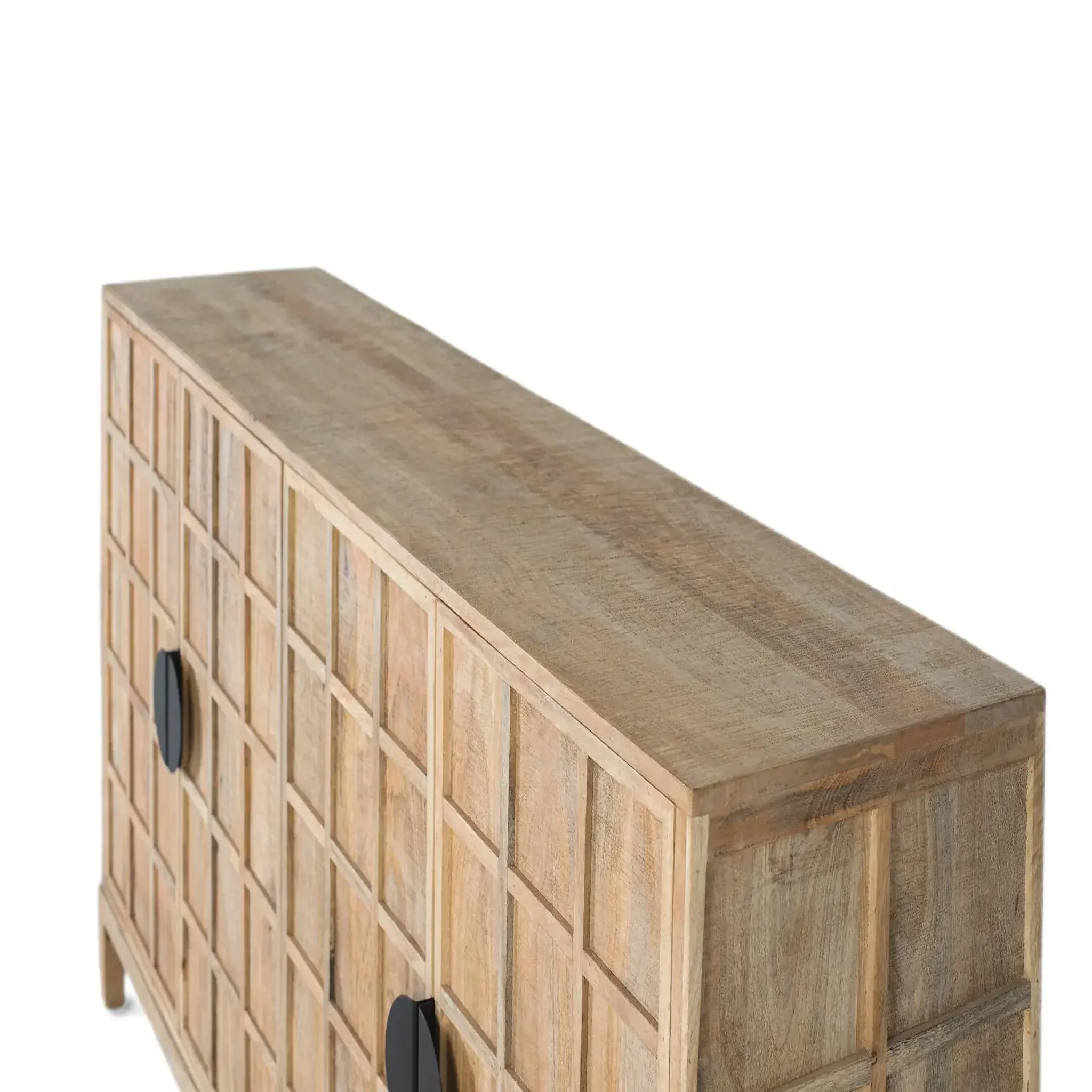 Voir la diapositive 4 : GINER Y COLOMER SL Buffet en bois de manguier 175cm style japandi