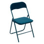 Voir la diapositive 1 : FIVE Chaise pliante effet velours