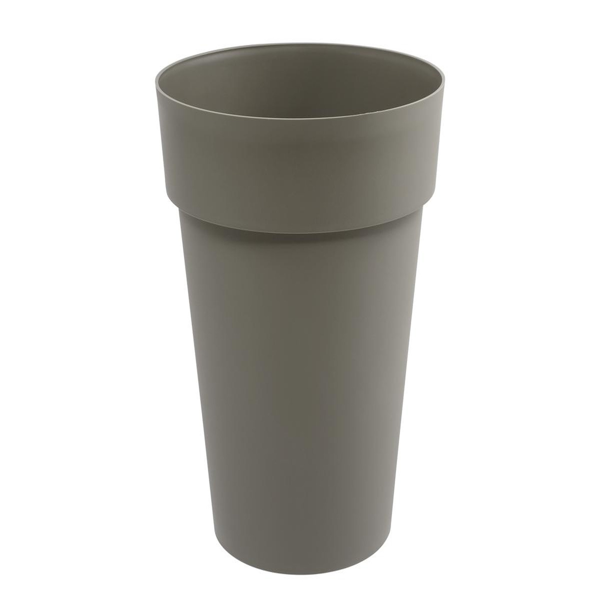 Eda Pot de fleur rond Toscane Ø 44 x H.53 cm - Taupe - Eda
