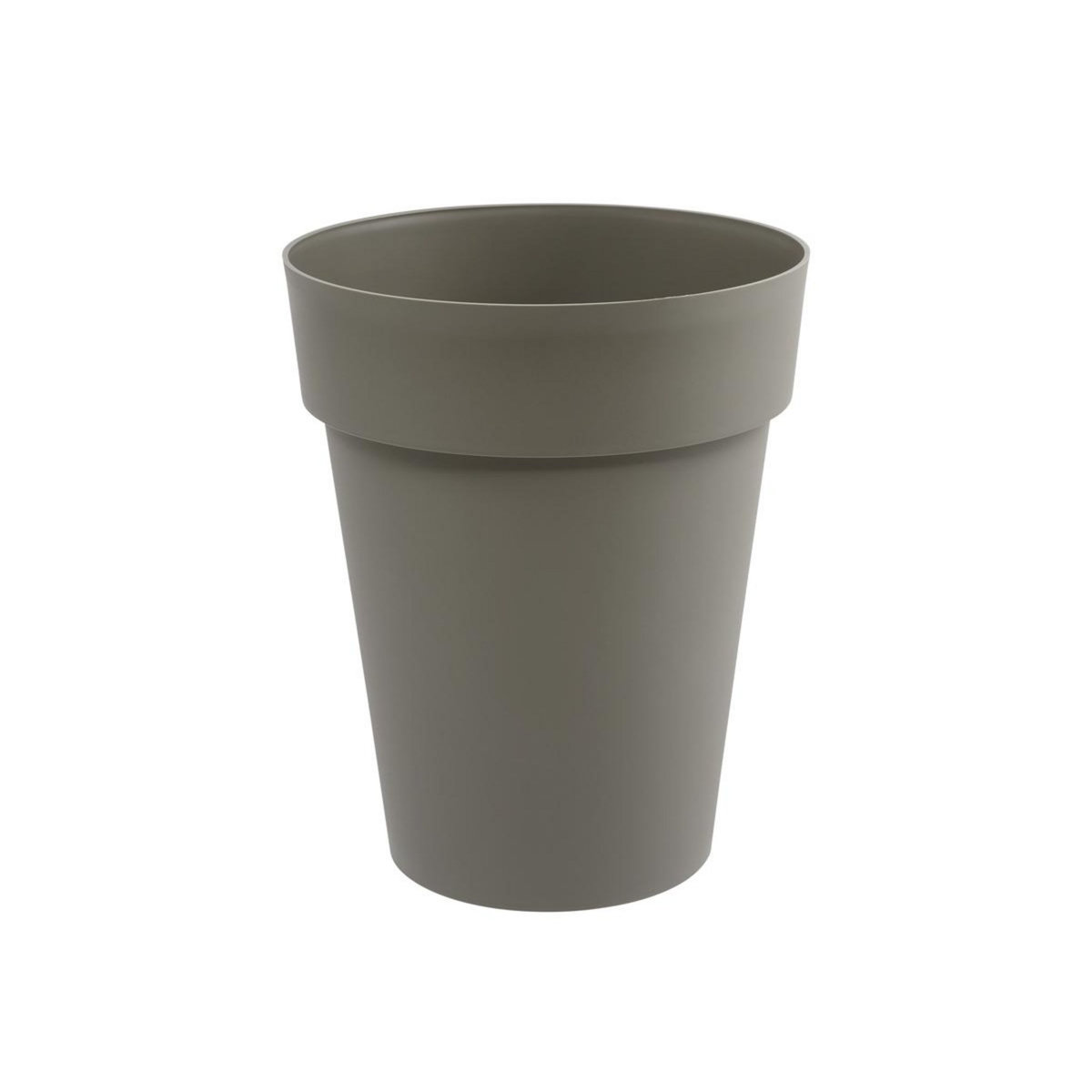 Eda Pot de fleur rond Toscane Ø 44 x H.53 cm - Taupe - Eda
