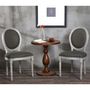 Voir la diapositive 3 : Paris Prix Lot de 2 Chaises Médaillon  Quing  Tissu Gris