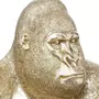  Statuette Déco  Gorille Assis  61cm Or