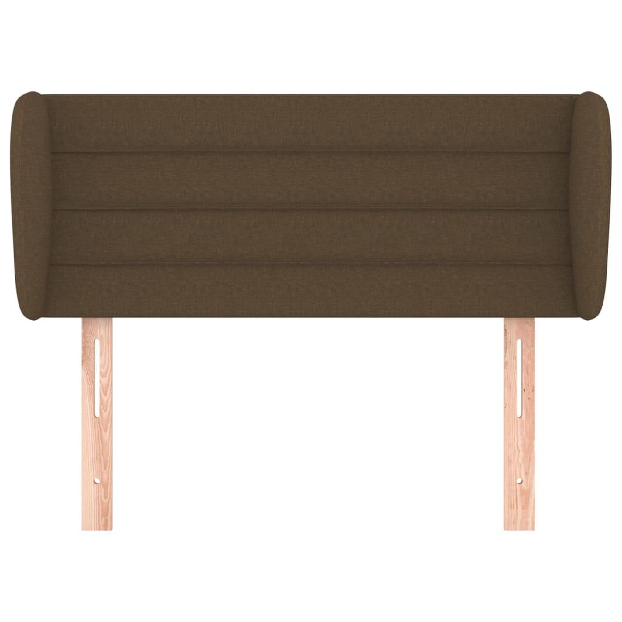 Voir la diapositive 3 : VIDAXL Tete de lit avec oreilles Marron fonce 93x23x78/88 cm Tissu