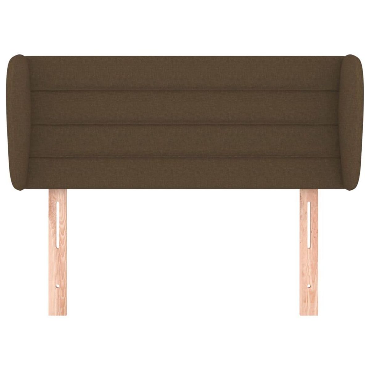 VIDAXL Tete de lit avec oreilles Marron fonce 93x23x78/88 cm Tissu