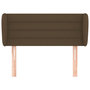 Voir la diapositive 3 : VIDAXL Tete de lit avec oreilles Marron fonce 93x23x78/88 cm Tissu