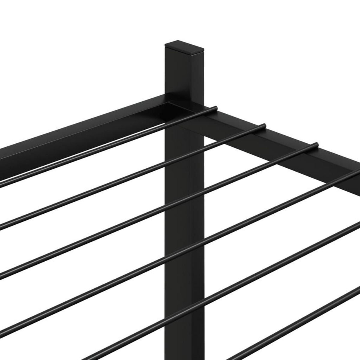 VIDAXL Jardiniere 83x25x80 cm Noir Fer