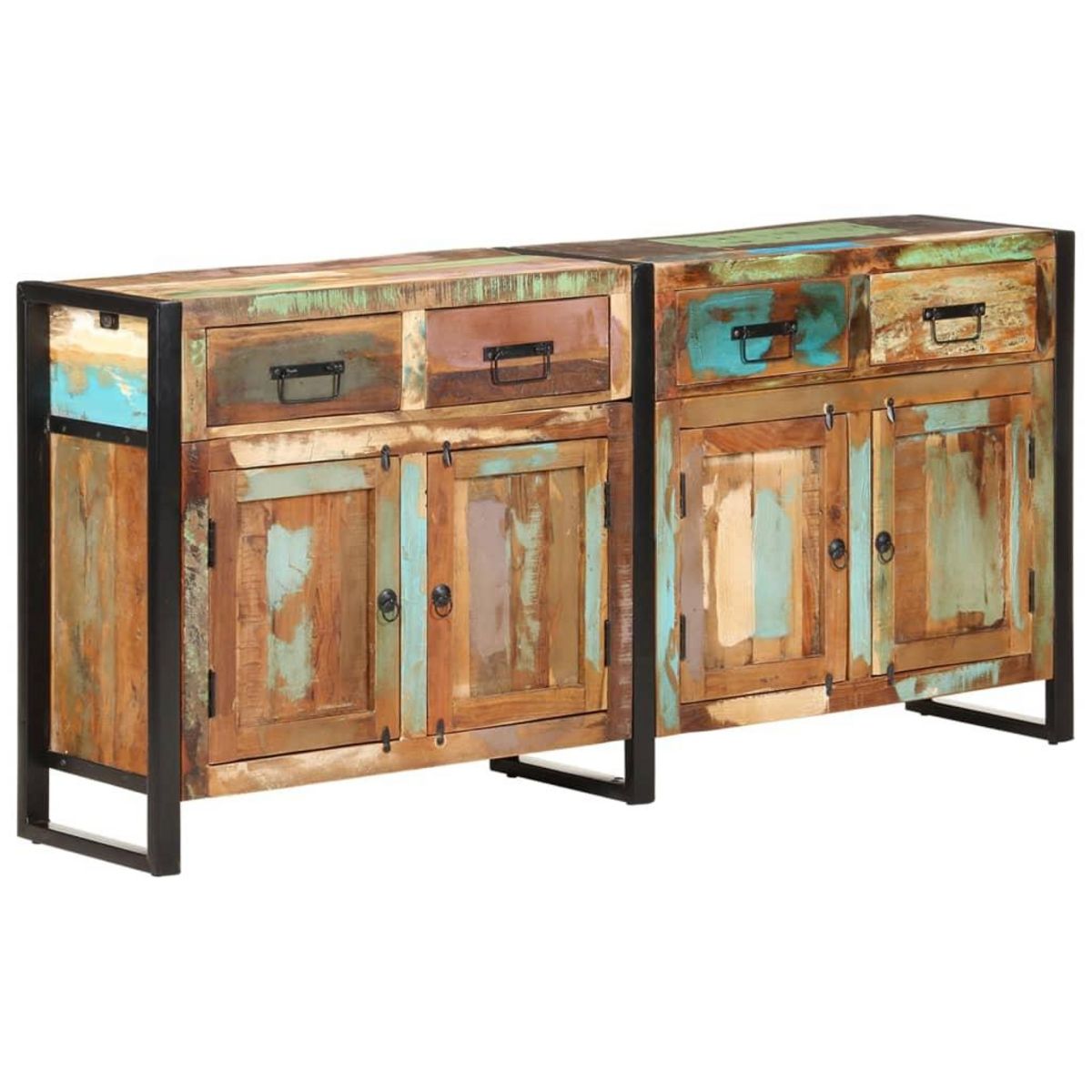 VIDAXL Buffet 172x35x80 cm Bois de recuperation massif