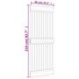 Voir la diapositive 6 : VIDAXL Porte coulissante et kit de quincaillerie 90x210 cm pin massif