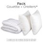 Voir la diapositive 2 : DODO Pack couette 4 Saisons + oreiller Medium Protection Active